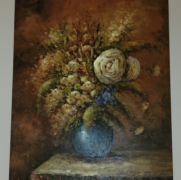 Floral Still Life Oil Painting - Picture 4 of 5